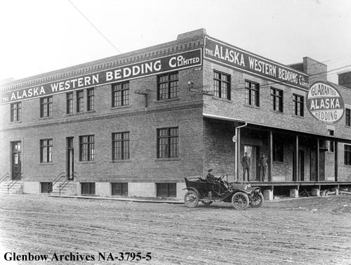 © “Alaska Western Bedding Company Limited, building, Calgary, Alberta.” Glenbow Archives, NA-3795-5, Archives and Special Collections, University of Calgary.