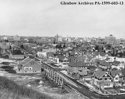 Looking North Towards Downtown (1956) Glenbow