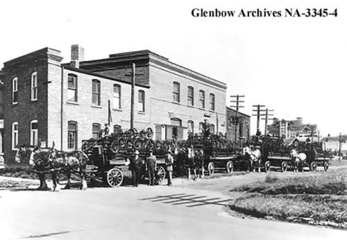 Ramsay CPR Cartage Wagons (1927) Glenbow