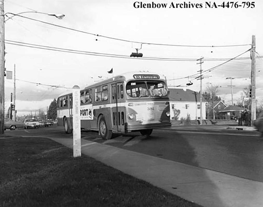 Bus 31 Blue Express to Altadore and Lakeview (1965) Glenbow