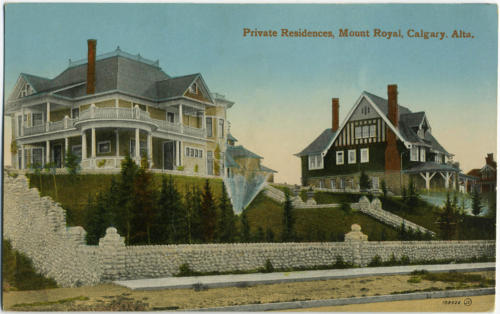 Bell Court (left) Linton House (right) (around 1911) W&H
